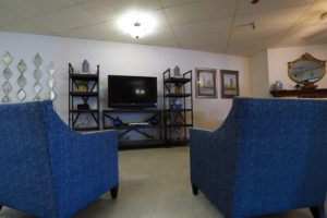 Communal living area for a skilled nursing facility