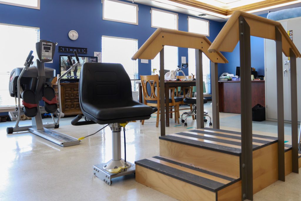 Image of a therapy training room at chapel woods skilled nursing nursing home